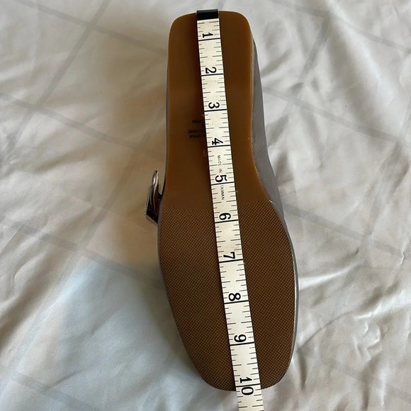 Anthropologie Silent D Mary Jane Ballet Flats Metallic Size 38 - Picture 8 of 10
